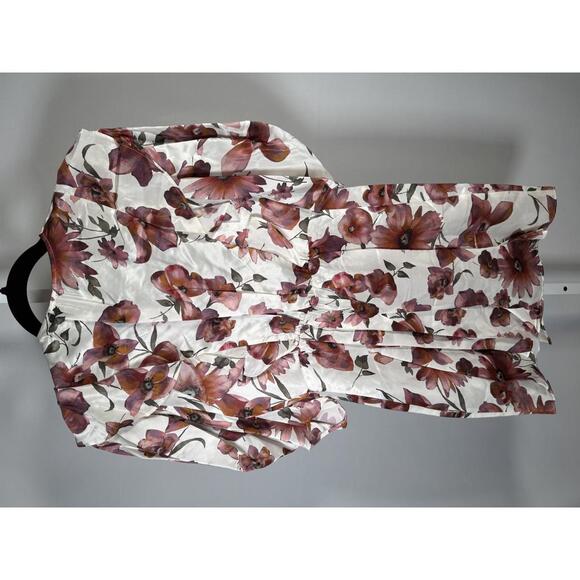 The Kooples Pastel Daisy Satin Dress Viscose Silk Blend US Small $418 MSRP NWT - Picture 5 of 11